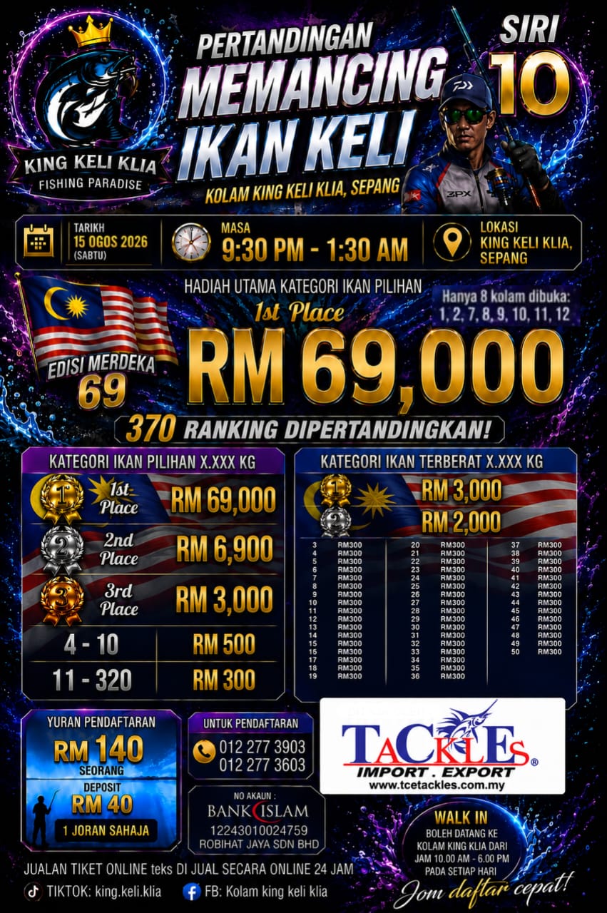 Flyer 📢 PENGUMUMAN RASMI: KING KELI KLIA (SIRI 10) 📢